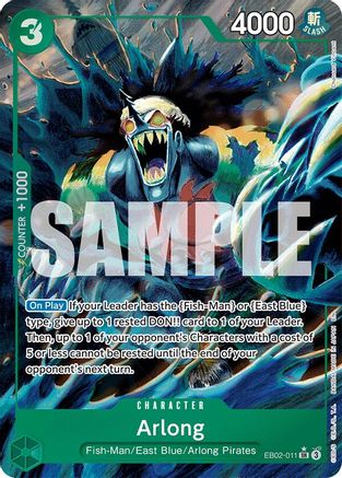 Arlong (Alternate Art) (EB02-011) - Extra Booster: Anime 25th Collection Foil - for just $3.08! 