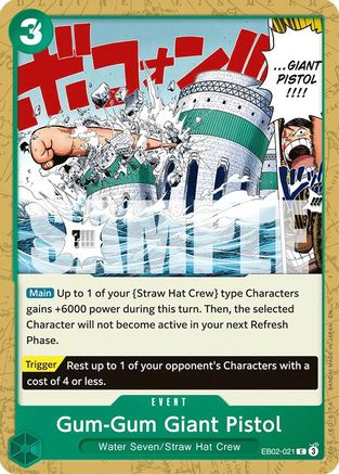 Gum-Gum Giant Pistol (EB02-021) - Extra Booster: Anime 25th Collection - for just $0.08! 