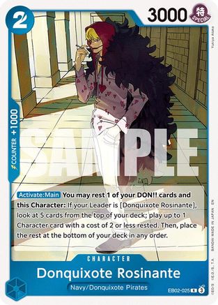 Donquixote Rosinante (EB02-025) - Extra Booster: Anime 25th Collection Foil - for just $0.13! 