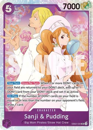Sanji & Pudding (EB02-035) - Extra Booster: Anime 25th Collection Foil - for just $7.35! 