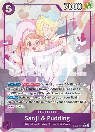 Sanji & Pudding (Alternate Art) (EB02-035) - Extra Booster: Anime 25th Collection Foil - for just $32.17! 