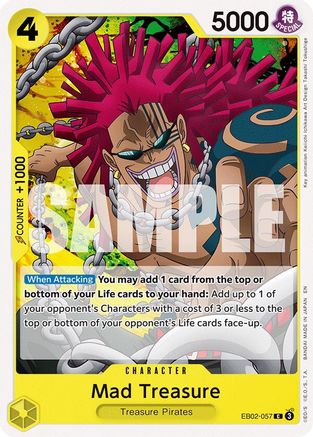 Mad Treasure (EB02-057) - Extra Booster: Anime 25th Collection - for just $0.05! 