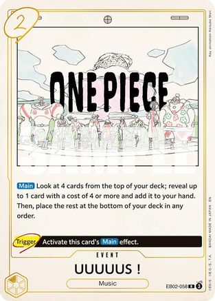 UUUUUS! (EB02-058) - Extra Booster: Anime 25th Collection Foil - for just $0.93! 