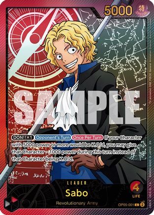 Sabo (SPR) (OP05-001) - Extra Booster: Anime 25th Collection Foil - for just $308.32! 