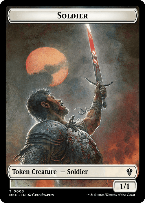 Soldier // Ogre Double-Sided Token [Murders at Karlov Manor Commander Tokens] - Just $0.10! Shop now at Retro Gaming of Denver