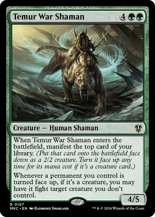 Temur War Shaman (MKC-187) - Murders at Karlov Manor Commander - for just $0.03! 