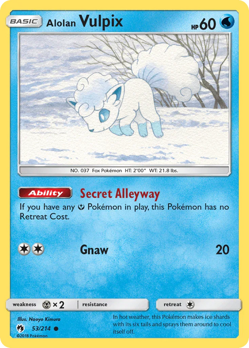 Alolan Vulpix (53/214) [Sun & Moon: Lost Thunder] - for just $0.40! 