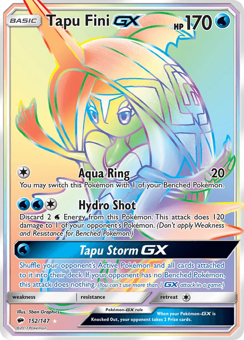 Tapu Fini GX (152/147) [Sun & Moon: Burning Shadows] - for just $4.75! 