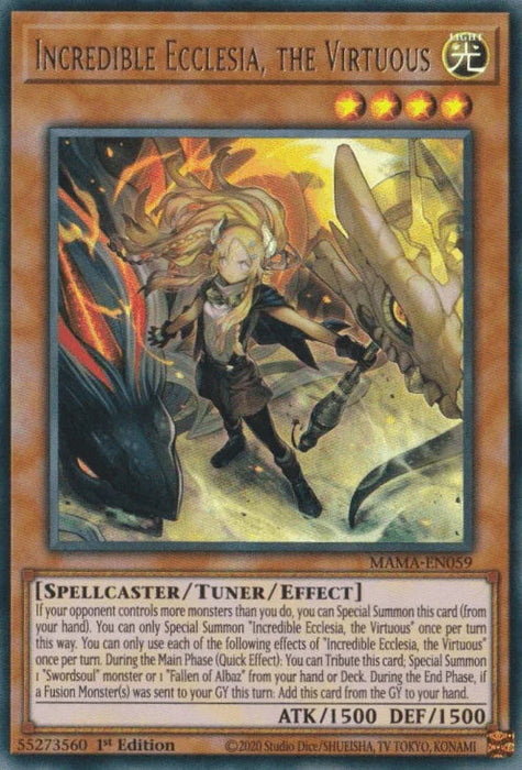 Incredible Ecclesia, the Virtuous [MAMA-EN059] Ultra Rare - for just $0.20! 