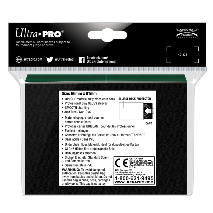 Ultra PRO: Standard 100ct Sleeves - Eclipse Gloss (Forest Green) - Just $0! Shop now at Retro Gaming of Denver