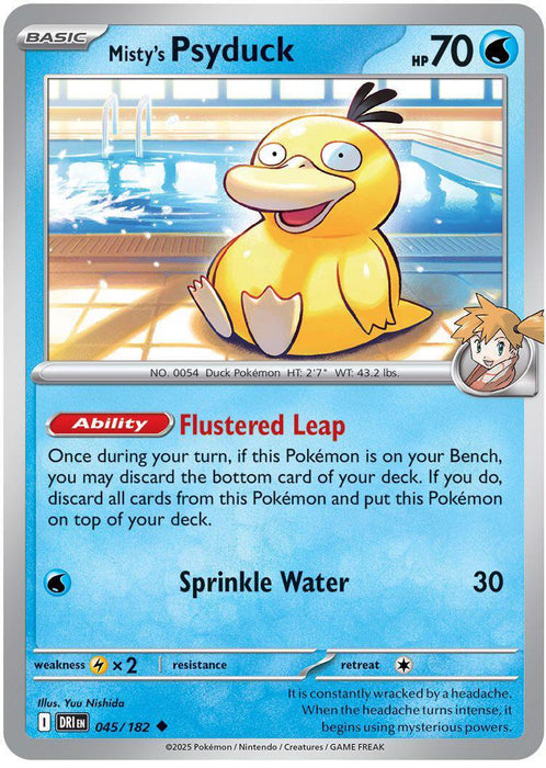 Misty's Psyduck (045/182) [Scarlet & Violet: Destined Rivals] - for just $0.15! 