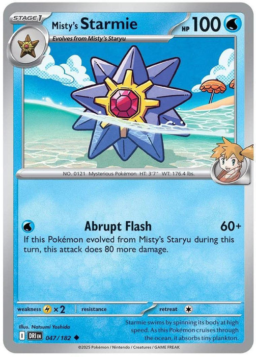 Misty's Starmie (047/182) [Scarlet & Violet: Destined Rivals] - for just $0.10! 