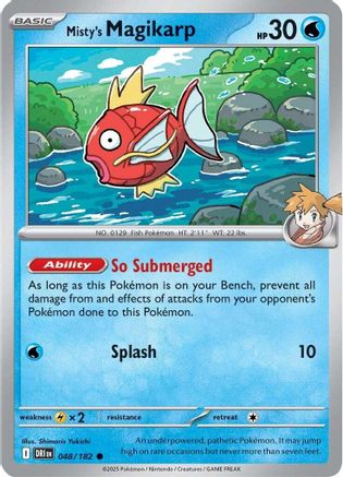 Misty's Magikarp 048 - SV10 Destined Rivals Reverse Holofoil - for just $0.23! 