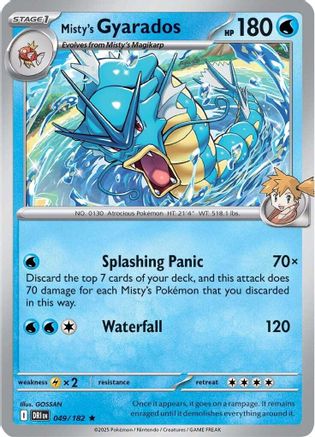 Misty's Gyarados 049 - SV10 Destined Rivals Holofoil - for just $0.12! 