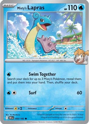 Misty's Lapras 050 - SV10 Destined Rivals - for just $0.09! 