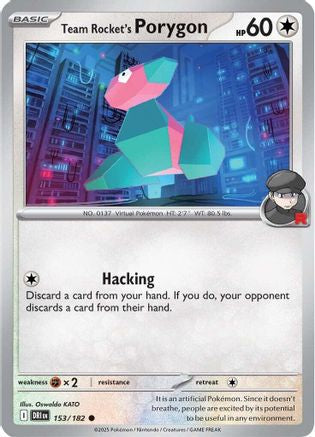 Team Rocket's Porygon 153 - SV10 Destined Rivals - for just $0.08! 