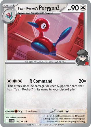 Team Rocket's Porygon2 154 - SV10 Destined Rivals - for just $0.03! 