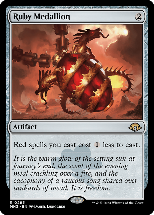 Ruby Medallion (MH3-295) - Modern Horizons 3 - for just $3.56! 