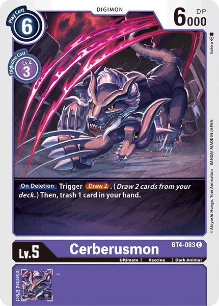 Cerberusmon [BT4-083] [Great Legend] - Just $0.09! Shop now at Retro Gaming of Denver