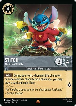 Stitch - Alien Troublemaker (200/204) - Reign of Jafar Cold Foil - for just $0.24! 