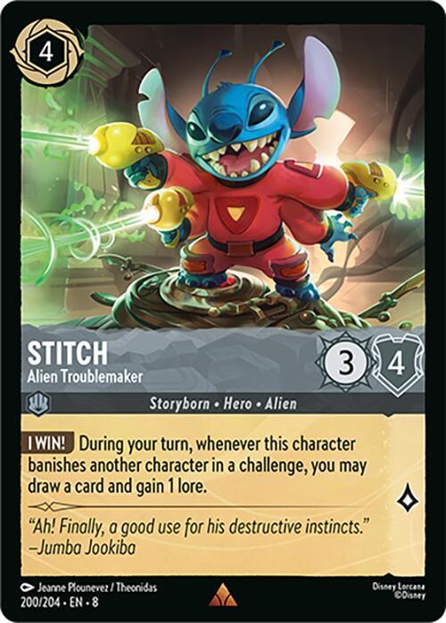 Stitch - Alien Troublemaker (200/204) [Reign of Jafar] - for just $0.20! 