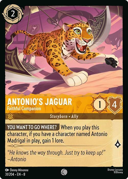 Antonio's Jaguar - Faithful Companion (31/204) [Reign of Jafar] - for just $0.10! 