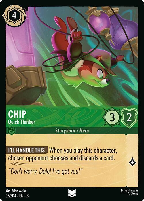 Chip - Quick Thinker (97/204) [Reign of Jafar] - for just $0.10! 