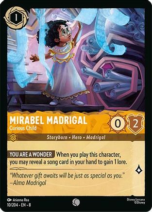 Mirabel Madrigal - Curious Child (10/204) - Reign of Jafar Cold Foil - for just $0.06! 
