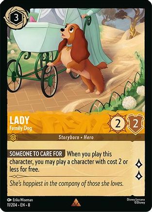 Lady - Family Dog (11/204) - Reign of Jafar Cold Foil - for just $2.42! 