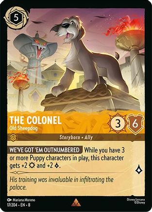 The Colonel - Old Sheepdog (17/204) - Reign of Jafar - for just $0.06! 