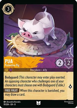 Pua - Protective Pig (19/204) - Reign of Jafar - for just $0.03! 