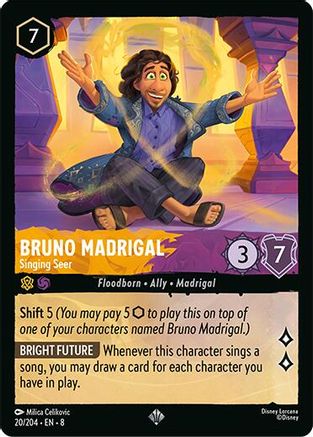 Bruno Madrigal - Singing Seer (20/204) - Reign of Jafar - for just $0.06! 
