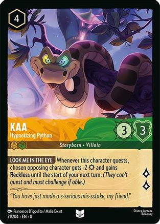 Kaa - Hypnotizing Python (21/204) - Reign of Jafar - for just $0.02! 