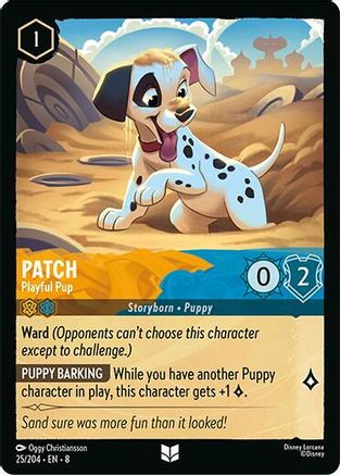 Patch - Playful Pup (25/204) - Reign of Jafar - for just $0.06! 