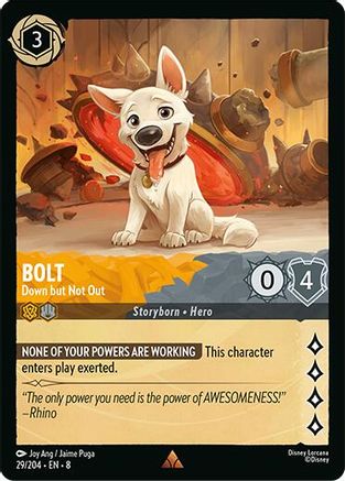 Bolt - Down but Not Out (29/204) - Reign of Jafar Cold Foil - for just $0.35! 