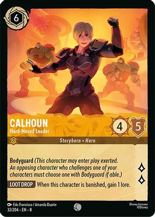 Calhoun - Hard-Nosed Leader (32/204) - Reign of Jafar Cold Foil - for just $0.06! 