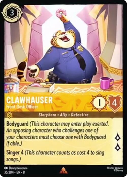 Clawhauser - Front Desk Officer (35/204) [Reign of Jafar] - for just $0.10! 