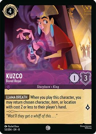Kuzco - Bored Royal (53/204) - Reign of Jafar Cold Foil - for just $0.06! 
