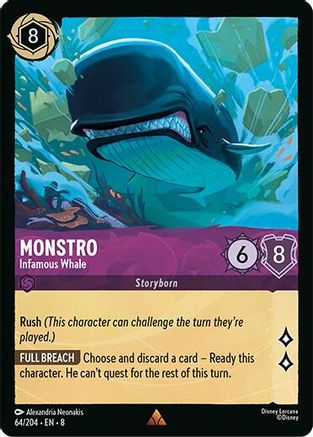 Monstro - Infamous Whale (64/204) - Reign of Jafar Cold Foil - for just $1.31! 