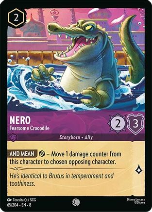 Nero - Fearsome Crocodile (65/204) - Reign of Jafar - for just $0.03! 