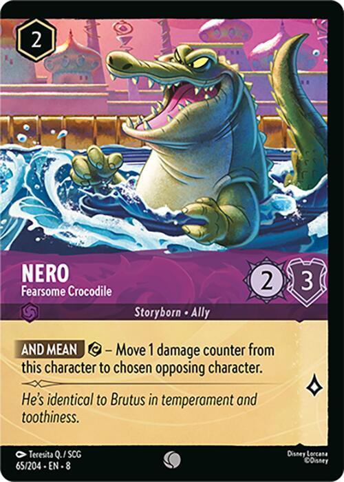 Nero - Fearsome Crocodile (65/204) [Reign of Jafar] - for just $0.10! 