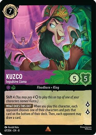 Kuzco - Impulsive Llama (67/204) - Reign of Jafar Cold Foil - for just $0.65! 