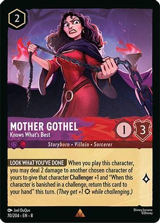 Mother Gothel - Knows What's Best (70/204) - Reign of Jafar Cold Foil - for just $0.29! 