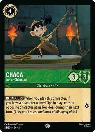 Chaca - Junior Chipmunk (88/204) - Reign of Jafar - for just $0.03! 