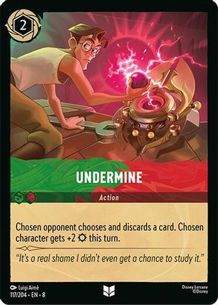 Undermine (117/204) - Reign of Jafar Cold Foil - for just $0.15! 