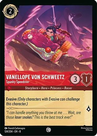 Vanellope Von Schweetz - Spunky Speedster (124/204) - Reign of Jafar - for just $0.03! 