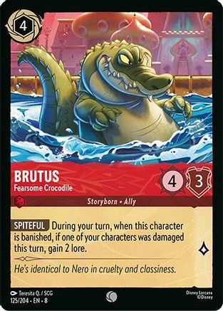Brutus - Fearsome Crocodile (125/204) - Reign of Jafar - for just $0.03! 