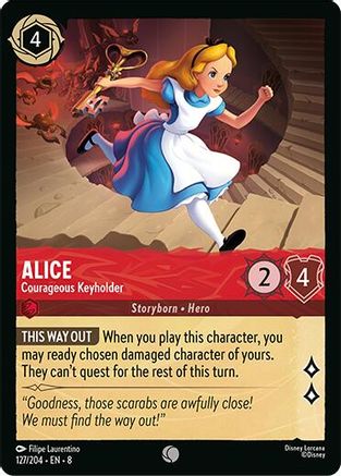 Alice - Courageous Keyholder (127/204) - Reign of Jafar - for just $0.03! 