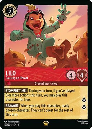 Lilo - Causing an Uproar (137/204) - Reign of Jafar Cold Foil - for just $1.89! 