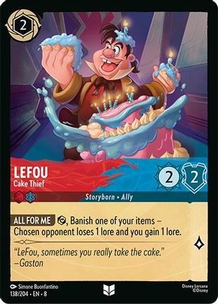 LeFou - Cake Thief (138/204) - Reign of Jafar Cold Foil - for just $0.06! 